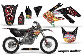 Graphics Kit Decal Sticker Wrap + # Plates For Honda CRF250R 2004-2009 VEGAS BLACK-atv motorcycle utv parts accessories gear helmets jackets gloves pantsAll Terrain Depot