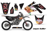 Graphics Kit Decal Sticker Wrap + # Plates For Honda CRF250R 2004-2009 VEGAS BLACK