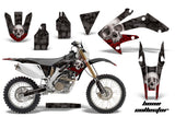 Dirt Bike Decal Graphics Kit MX Sticker Wrap For Honda CRF250X 2004-2017 BONES BLACK