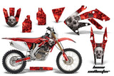 Dirt Bike Decal Graphics Kit MX Sticker Wrap For Honda CRF250X 2004-2017 BONES RED