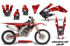 Dirt Bike Decal Graphics Kit MX Sticker Wrap For Honda CRF250X 2004-2017 CHECKERED BLACK RED-atv motorcycle utv parts accessories gear helmets jackets gloves pantsAll Terrain Depot