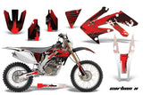 Dirt Bike Decal Graphics Kit MX Sticker Wrap For Honda CRF250X 2004-2017 CARBONX RED