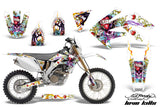Dirt Bike Decal Graphics Kit MX Sticker Wrap For Honda CRF250X 2004-2017 EDHLK WHITE