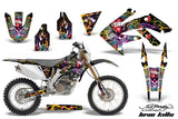 Dirt Bike Decal Graphics Kit MX Sticker Wrap For Honda CRF250X 2004-2017 EDHLK BLACK