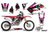 Dirt Bike Decal Graphics Kit MX Sticker Wrap For Honda CRF250X 2004-2017 FRENZY RED