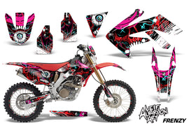 Graphics Kit Decal Sticker Wrap + # Plates For Honda CRF250X 2004-2017 FRENZY RED-atv motorcycle utv parts accessories gear helmets jackets gloves pantsAll Terrain Depot