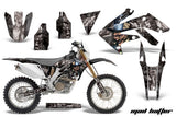 Dirt Bike Decal Graphics Kit MX Sticker Wrap For Honda CRF250X 2004-2017 HATTER BLACK SILVER