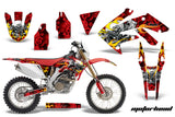 Dirt Bike Decal Graphics Kit MX Sticker Wrap For Honda CRF250X 2004-2017 MOTORHEAD RED