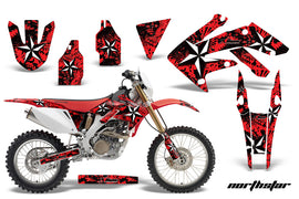 Dirt Bike Decal Graphics Kit MX Sticker Wrap For Honda CRF250X 2004-2017 NORTHSTAR RED-atv motorcycle utv parts accessories gear helmets jackets gloves pantsAll Terrain Depot