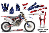 Dirt Bike Decal Graphics Kit MX Sticker Wrap For Honda CRF250X 2004-2017 USA FLAG