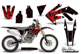 Dirt Bike Decal Graphics Kit MX Sticker Wrap For Honda CRF250X 2004-2017 RELOADED RED BLACK