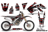 Dirt Bike Decal Graphics Kit MX Sticker Wrap For Honda CRF250X 2004-2017 SSSH RED BLACK