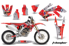 Dirt Bike Decal Graphics Kit MX Sticker Wrap For Honda CRF250X 2004-2017 TBOMBER RED-atv motorcycle utv parts accessories gear helmets jackets gloves pantsAll Terrain Depot
