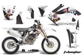 Dirt Bike Decal Graphics Kit MX Sticker Wrap For Honda CRF250X 2004-2017 TBOMBER WHITE-atv motorcycle utv parts accessories gear helmets jackets gloves pantsAll Terrain Depot