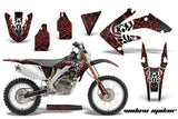 Dirt Bike Decal Graphics Kit MX Sticker Wrap For Honda CRF250X 2004-2017 WIDOW RED BLACK