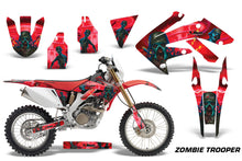 Load image into Gallery viewer, Dirt Bike Decal Graphics Kit MX Sticker Wrap For Honda CRF250X 2004-2017 ZOMBIE RED-atv motorcycle utv parts accessories gear helmets jackets gloves pantsAll Terrain Depot