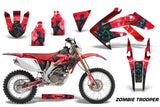 Dirt Bike Decal Graphics Kit MX Sticker Wrap For Honda CRF250X 2004-2017 ZOMBIE RED