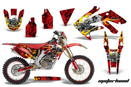 Graphics Kit Decal Sticker Wrap + # Plates For Honda CRF250X 2004-2017 MOTORHEAD RED-atv motorcycle utv parts accessories gear helmets jackets gloves pantsAll Terrain Depot