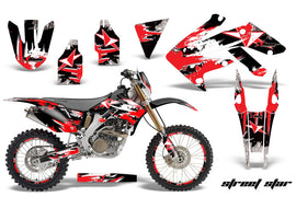 Graphics Kit Decal Sticker Wrap + # Plates For Honda CRF250X 2004-2017 STREET STAR RED-atv motorcycle utv parts accessories gear helmets jackets gloves pantsAll Terrain Depot