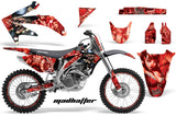 Dirt Bike Graphics Kit Decal Sticker Wrap For Honda CRF450R 2005-2008 HATTER RED