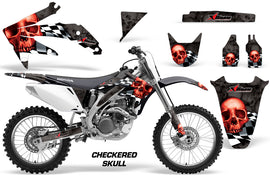 Dirt Bike Graphics Kit Decal Sticker Wrap For Honda CRF450R 2005-2008 CHECKERED RED BLACK-atv motorcycle utv parts accessories gear helmets jackets gloves pantsAll Terrain Depot