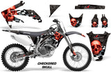 Dirt Bike Graphics Kit Decal Sticker Wrap For Honda CRF450R 2005-2008 CHECKERED RED BLACK