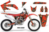 Dirt Bike Graphics Kit Decal Sticker Wrap For Honda CRF450R 2005-2008 FIRE CAMO