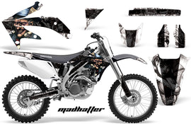 Dirt Bike Graphics Kit Decal Sticker Wrap For Honda CRF450R 2005-2008 HATTER BLACK WHITE-atv motorcycle utv parts accessories gear helmets jackets gloves pantsAll Terrain Depot
