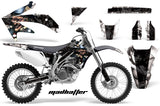 Dirt Bike Graphics Kit Decal Sticker Wrap For Honda CRF450R 2005-2008 HATTER BLACK WHITE