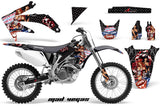 Dirt Bike Graphics Kit Decal Sticker Wrap For Honda CRF450R 2005-2008 VEGAS BLACK