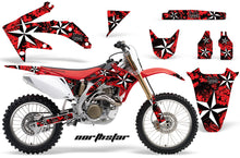Load image into Gallery viewer, Dirt Bike Graphics Kit Decal Sticker Wrap For Honda CRF450R 2005-2008 NORTHSTAR RED-atv motorcycle utv parts accessories gear helmets jackets gloves pantsAll Terrain Depot