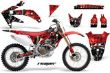 Dirt Bike Graphics Kit Decal Sticker Wrap For Honda CRF450R 2005-2008 REAPER RED
