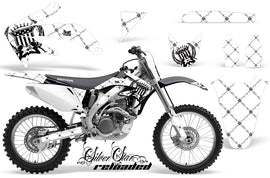 Dirt Bike Graphics Kit Decal Sticker Wrap For Honda CRF450R 2005-2008 RELOADED BLACK WHITE-atv motorcycle utv parts accessories gear helmets jackets gloves pantsAll Terrain Depot
