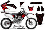 Dirt Bike Graphics Kit Decal Sticker Wrap For Honda CRF450R 2005-2008 RELOADED RED BLACK