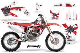 Dirt Bike Graphics Kit Decal Sticker Wrap For Honda CRF450R 2005-2008 TOXIC RED BLACK-atv motorcycle utv parts accessories gear helmets jackets gloves pantsAll Terrain Depot