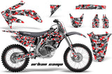 Dirt Bike Graphics Kit Decal Sticker Wrap For Honda CRF450R 2005-2008 URBAN CAMO RED
