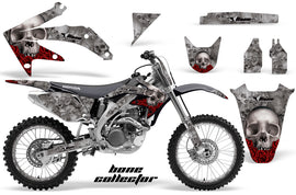 Graphics Kit Decal Sticker Wrap + # Plates For Honda CRF450R 2005-2008 BONES SILVER-atv motorcycle utv parts accessories gear helmets jackets gloves pantsAll Terrain Depot