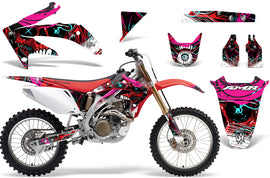 Dirt Bike Graphics Kit Decal Sticker Wrap For Honda CRF450R 2005-2008 FRENZY RED-atv motorcycle utv parts accessories gear helmets jackets gloves pantsAll Terrain Depot