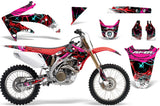Dirt Bike Graphics Kit Decal Sticker Wrap For Honda CRF450R 2005-2008 FRENZY RED