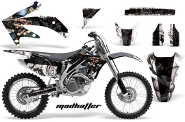 Graphics Kit Decal Sticker Wrap + # Plates For Honda CRF450R 2005-2008 HATTER BLACK WHITE-atv motorcycle utv parts accessories gear helmets jackets gloves pantsAll Terrain Depot