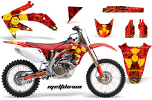 Load image into Gallery viewer, Dirt Bike Graphics Kit Decal Sticker Wrap For Honda CRF450R 2005-2008 MELTDOWN YELLOW RED-atv motorcycle utv parts accessories gear helmets jackets gloves pantsAll Terrain Depot