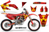Graphics Kit Decal Sticker Wrap + # Plates For Honda CRF450R 2005-2008 MELTDOWN YELLOW RED