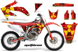 Dirt Bike Graphics Kit Decal Sticker Wrap For Honda CRF450R 2005-2008 MELTDOWN YELLOW RED