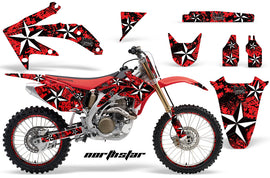 Graphics Kit Decal Sticker Wrap + # Plates For Honda CRF450R 2005-2008 NORTHSTAR RED-atv motorcycle utv parts accessories gear helmets jackets gloves pantsAll Terrain Depot