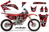 Graphics Kit Decal Sticker Wrap + # Plates For Honda CRF450R 2005-2008 NORTHSTAR RED