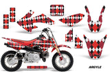 Dirt Bike Graphics Kit Decal Wrap For Honda CRF50 CRF 50 2004-2013 ARGYLE RED