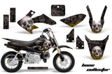 Dirt Bike Graphics Kit Decal Wrap For Honda CRF50 CRF 50 2004-2013 BONES YELLOW BLACK