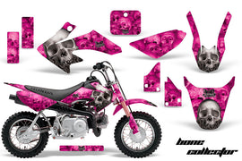 Dirt Bike Graphics Kit Decal Wrap For Honda CRF50 CRF 50 2014-2018 BONES PINK-atv motorcycle utv parts accessories gear helmets jackets gloves pantsAll Terrain Depot