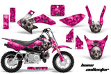Dirt Bike Graphics Kit Decal Wrap For Honda CRF50 CRF 50 2014-2018 BONES PINK
