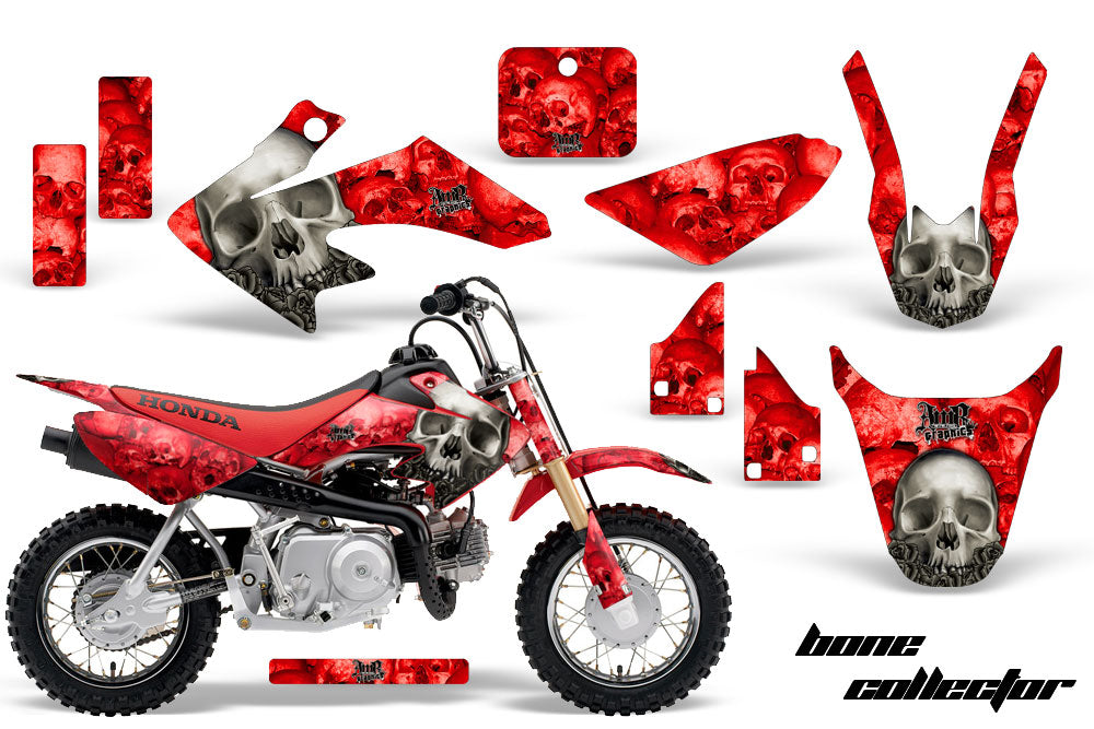 Dirt Bike Graphics Kit Decal Wrap For Honda CRF50 CRF 50 2014-2018 BONES RED-atv motorcycle utv parts accessories gear helmets jackets gloves pantsAll Terrain Depot